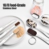 6-Piece Square Measuring Spoons with Leveler: Doosu 18/8 Stainless Steel