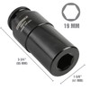 OEMTOOLS 25290 19mm Crank Bolt Socket, Heavy Duty Harmonic Balancer