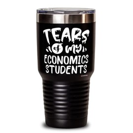 ODTGIFTS Funny Economics Professor Teacher Tumbler Tears Of My Economics Students 30oz Stainless Steel Black