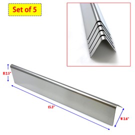 Direct store Parts DP151 7636 Flavorizer Bars for Weber Spirit I/II 300 Series GS4 Spirit S310 E310 E320 S320 E330 S330 Grill with Front Control Knobs, 15.3" Stainless Steel Bars for Weber Grill Parts