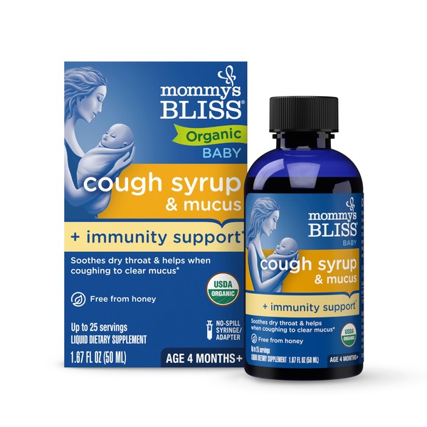 Mommy's Bliss Organic Baby Cough Syrup and Mucus + Immunity