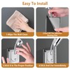 360° Adjustable Flexible Suction Cup Shower Head Holder, Wall Mount
