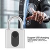 Bluetooth Padlock Intelligent Fingerprint Phone APP Lock Set for Dormitory