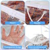 Meyeyaia 10 Pack Clear Clothes Storage Bags with Zipper &
