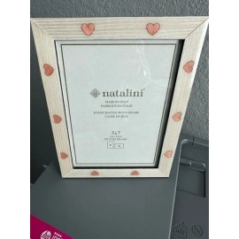 Natalini 5x7 NATALINI PHOTO/PICTURE FRAME - PINK HEARTS