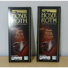 Dark chocolate bars 70% Cocoa