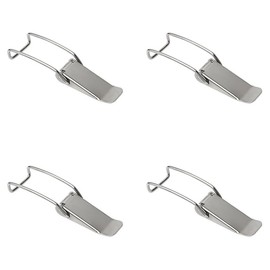 4pcs Toggle Latch Catch Lock,Spring Toggle Latch Hasp,Stainless Steel Tension Clasp,for Toolboxes,Drawers Reinforcement Latch-Hook length54.5mm,length119.2mm