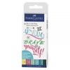 FABER-CASTELL - Pennarelli a inchiostro Pitt Artist Pen Lettering, 6