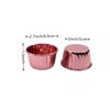 100 Pack 3.5 Oz Foil Baking Cups with Dome Lids