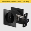 kingsea Matte Black Contemporary Pocket Door Lock for Square Entry,