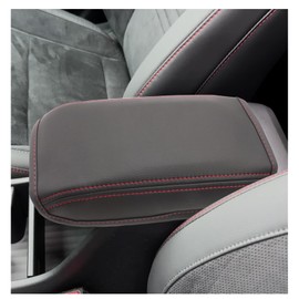 SXCY for 2024 2025 Hyundai Kona Armrest Cover 2024 2025 Kona (SE SEL Limited N-Line) Accessories 2025 Kona Center Console Cover for 2024 Hyundai Kona Middle Console Cover 2025 Kona Armrest Cover(Red)