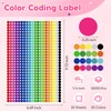 12000 PCS 1/4" Small Round Color Coding Dot Stickers -