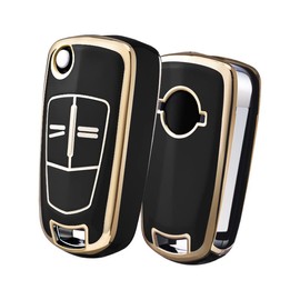OATSBASF OATSBASF Autoschlssel Hlle Geeignet fr Opel, Schlsselhlle Cover 2 Tasten Schlsselbox (Schwarz)