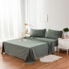 Ruccit 2 Pack Sage Green Pillowcases Washed Cotton Green Pillow