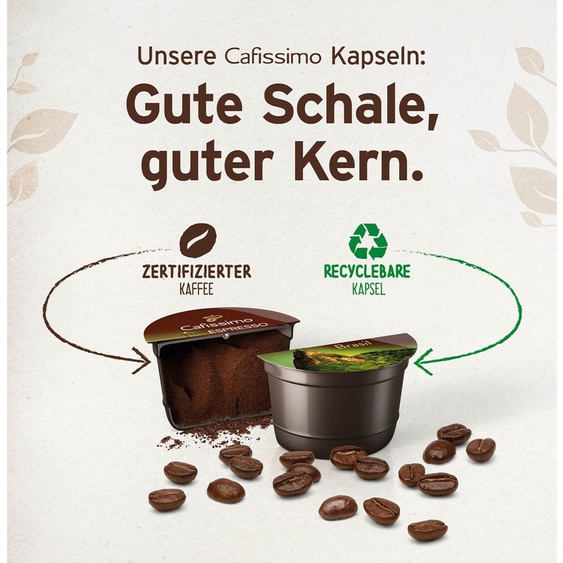 Tchibo Cafissimo Storage Box Caffè Crema Mild Coffee Capsules, Pack