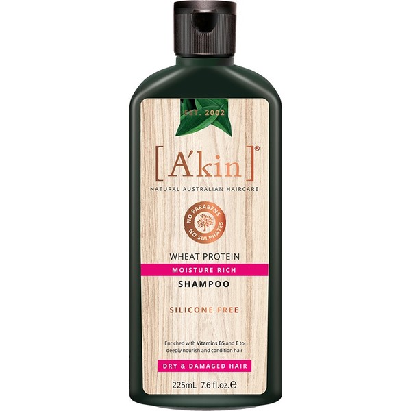 A'kin Shampoo For Dry & Damaged Hair Wheat Protein 225ml