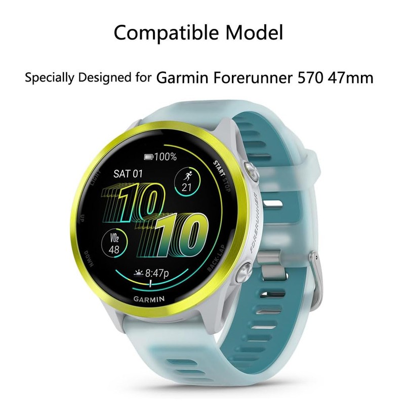 Futanwei [3 Pack] for Garmin Forerunner 570 47mm Screen Protector