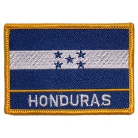 Honduras Flag 2.5-3.5" Embroidered Iron-On Patch