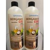 2x Shampoo BERGAMOTA reforzado aceite coco colageno romero keratina 16oz
