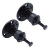 DOITOOL 2 Pcs Stair Railing Brackets Black Handrail Bracket Iron