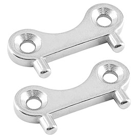 Jiozermi 2 Pcs Boat Gas Cap Key, Stainless Steel Deck Fill Plate Key, Boat Gas Key, Boat Gas Tank Key, Boat Fuel Cap Key, Marine Spare Key Replacement for Boat Yacht