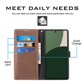 [Anrek] SHARP AQUOS R9 / docomo SH-51E Dual Use Case Folio Cover (Dark Brown) Docomo sh51e Aquos r9 Notebook Type Card Storage Side Magnet Stand Function Full Protection Wallet Type PU Leather Simple