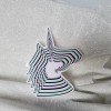 Moonlight Jade STKR087 UNICORN Lover Psychedelic Black White Lilac Light