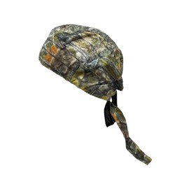 Capsmith Real Angler Moisture Wicking Camouflage Camo Headwrap Hunter Head Wrap Durag Doo Rag Biker Skull Cap Hat Helmet Liner Sweatband
