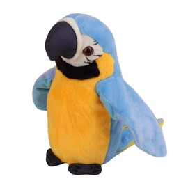 Talking Parrot Toy Macaw Parrot Kids Teens Plush Stuffed Toys Animal Plush Toy Repeat What You Say Stuffed Parrot Pet Toy Plush Buddy Parrot Bird Doll Big Bird Stuffed Plush Animal Stuffed Parrot