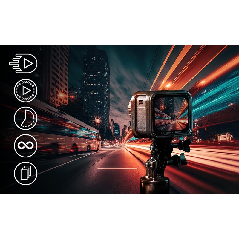 Rollei Actioncam 9s Cube: Brillante 4K Action, Wasserdicht bis 21m,