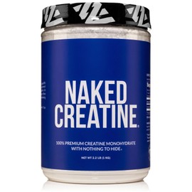 NAKED Pure Micronized Creatine Monohydrate – 200 Servings, 1,000g Bulk – Vegan, Non-GMO, Gluten & Soy Free - Muscle Building, Strength Training, Gym & Fitness Supplement