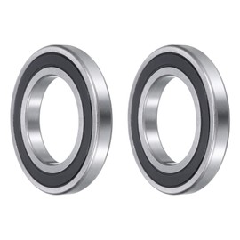 sourcing map 16008-2RS Deep Groove Ball Bearings, ID 40mm x OD 68mm x Width 9mm Double Rubber Seal Bearings, High Speed Sealed Bearing Z3 Lever 2pcs