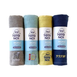 [Contex] Sauna MOKU M Size Set of 4 <55240-90> With Stickers (Totonois, Oropo, Totonomi-kun, Sauna Club (Navy))
