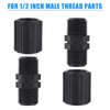 10 Pcs 1/2 Inch Double Female Thread Coupling Sprinkler Pipe