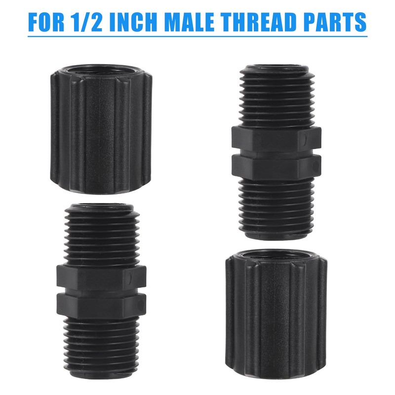 10 Pcs 1/2 Inch Double Female Thread Coupling Sprinkler Pipe