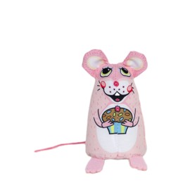 FUZZU Sweet Baby Mice, Mouse Cat Toy in with Organic Catnip (Cupcake)