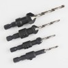 Countersink Drill Bit Set 5Pcs Twist Drill Set Carpentry Reamer