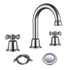 RKF Bathroom Faucets for Sink 3 Hole Chrome Polished 8