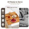 Kssiaz Couch Arm Tray, Bamboo Sofa Tray Table for Couch,