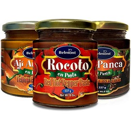 Belmont Aji Amarillo | Panca | Rocoto Pasta | Peruvian Hot Pepper Paste Combo