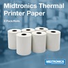 Midtronics Thermal Printer Paper - Ships as a 6 pack/rolls