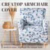 Printed Furniture Protector Stretch Single Sofa Slipcover Washable Soft Club