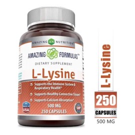 Suplemento Cápsula Amazing Nutrition Aminoacido Lisina 100g