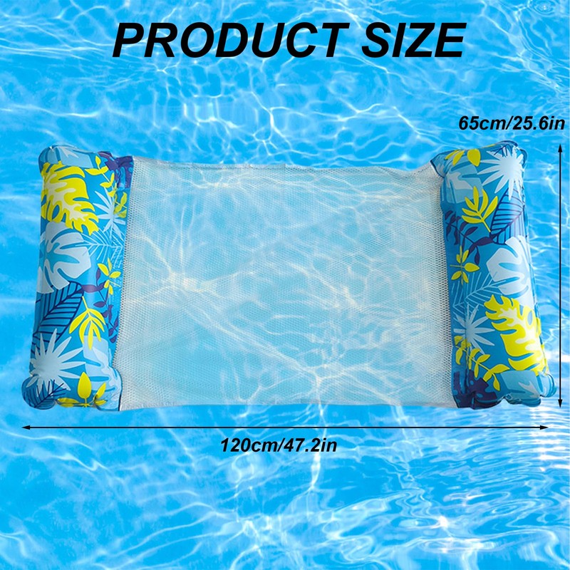 Inflatable Hammock - 2pcs Pool Floats, Pool Inflatables,Lilo Pool Inflatables,Water
