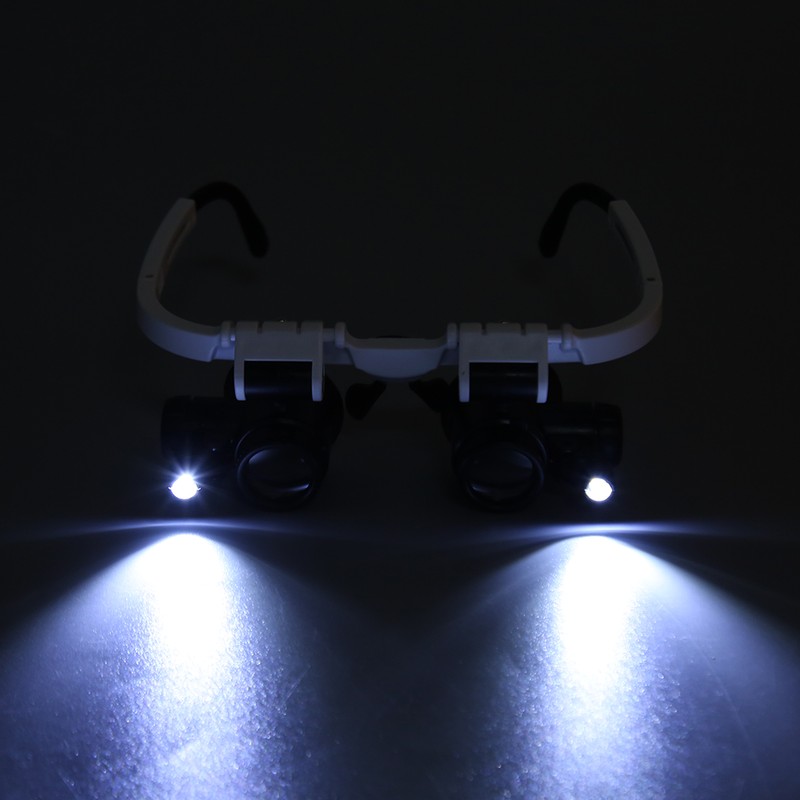 Headband Magnifier 7x 10x 15x 25x LED Illuminated Magnifying Glasses