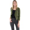 Malito 6040 Women's Long Sleeve Blazer Plain Jersey Blazer Short