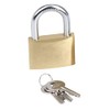 Merriway BH03561 Brass Padlock with 3 x Keys, 60mm (2.3/8