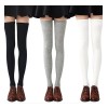 Calcetas Largas Medias Blanca /negra Moda Japonesa Kawaii
