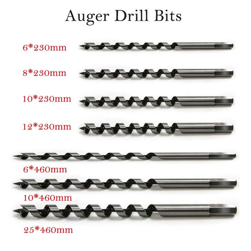 Hex Auger Drill Bit 230mm Wood Anger Drill Bit Set,