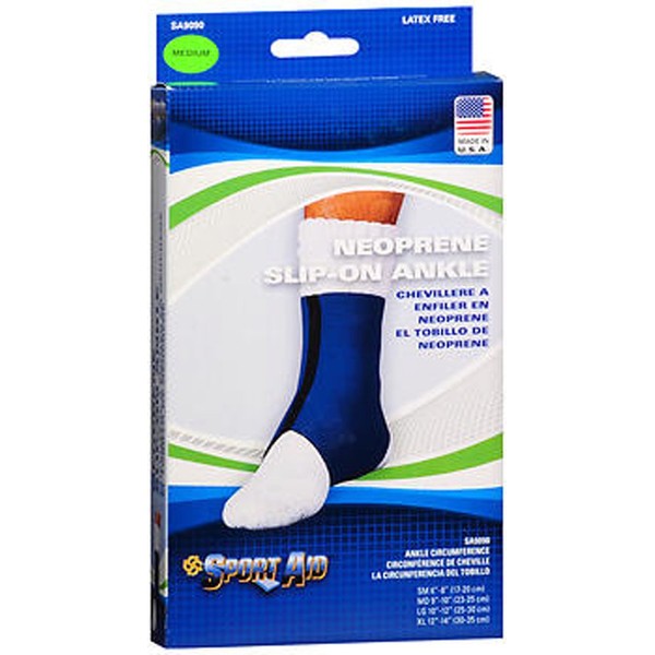 Ankle Support Sport Aid Medium Pull On Left or Right Foot (1 Each)